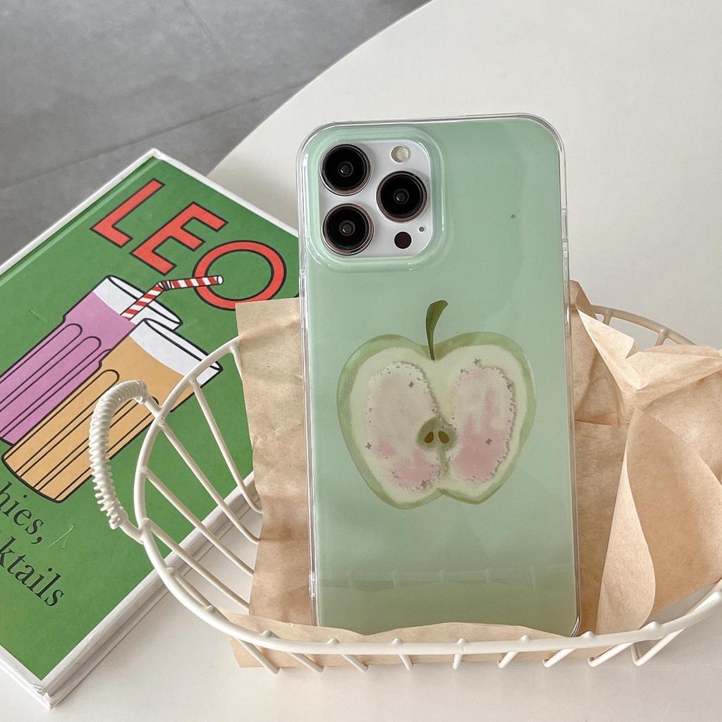 Ốp Điện Thoại Imd TPU Mềm Trong Suốt In Hình Hoạt Hình Đơn Giản Chống Sốc Cho iPhone 14 13 12 11 Pro Max