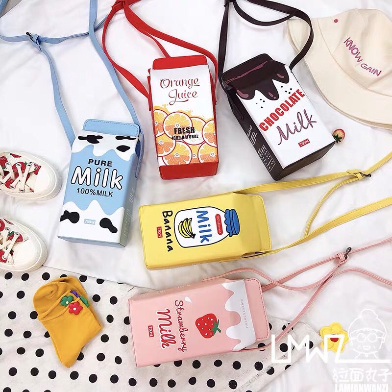 Túi Đeo Chéo Đựng Điện Thoại Thiết Kế Hình Hoạt Hình Dễ Thương Phong Cách Hàn Quốc Dành Cho Nữ