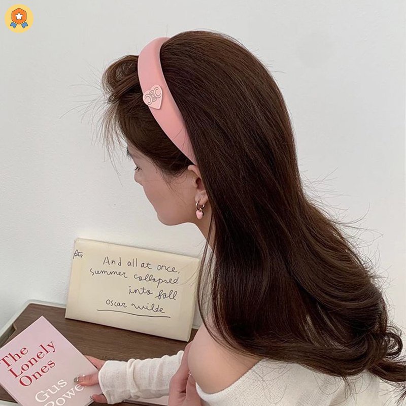 Băng đô cài tóc rửa mặt HYJP2 Bằng Xốp In Chữ Phong Cách Hàn Quốc Tinh Tế