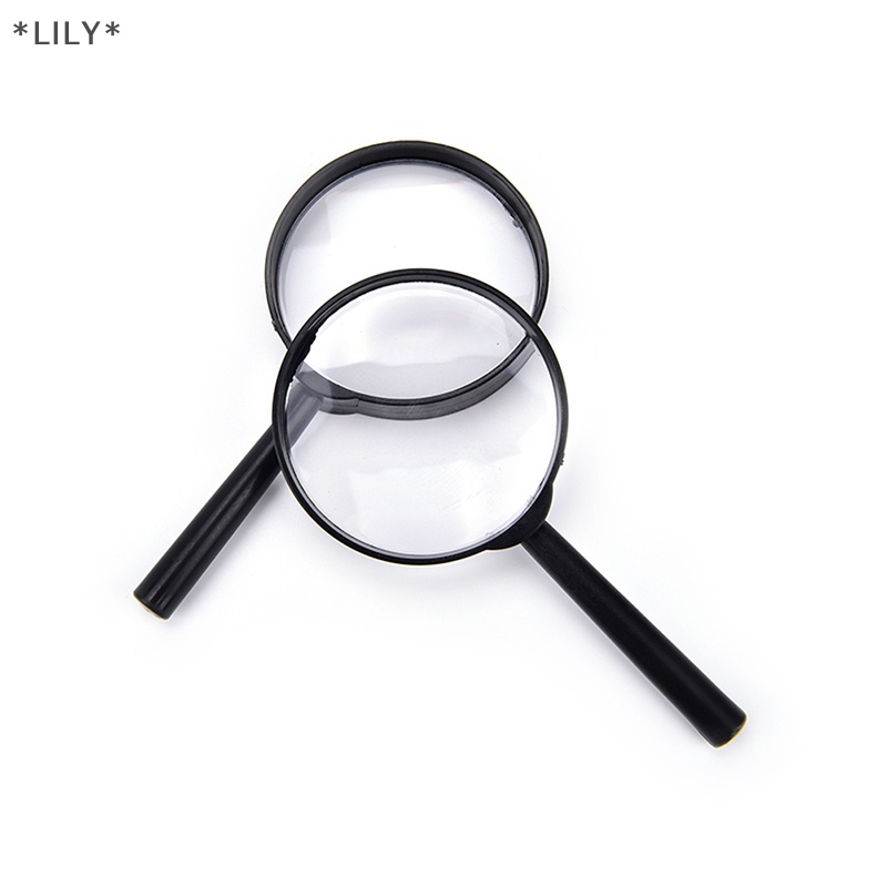 Lily 1 cái kính lúp 60mm cầm tay 5x Kính lúp cầm tay tầm nhìn thấp đọc uuu