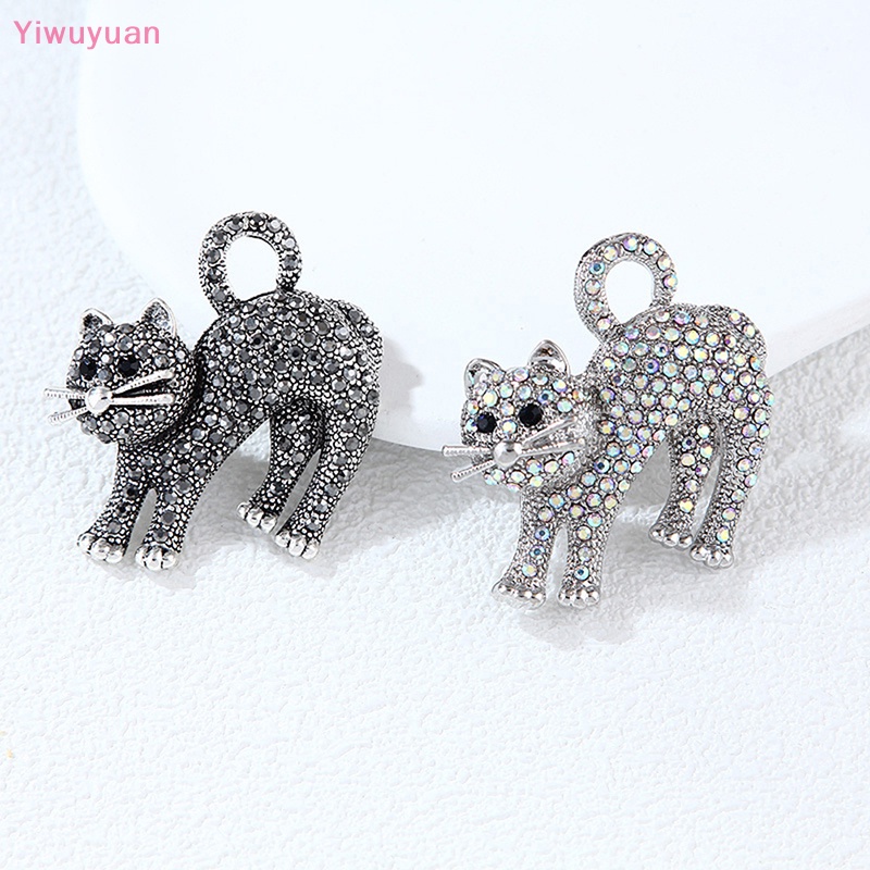 Trâm Cài Áo Hình Mèo Đính Đá Thời Trang Mới