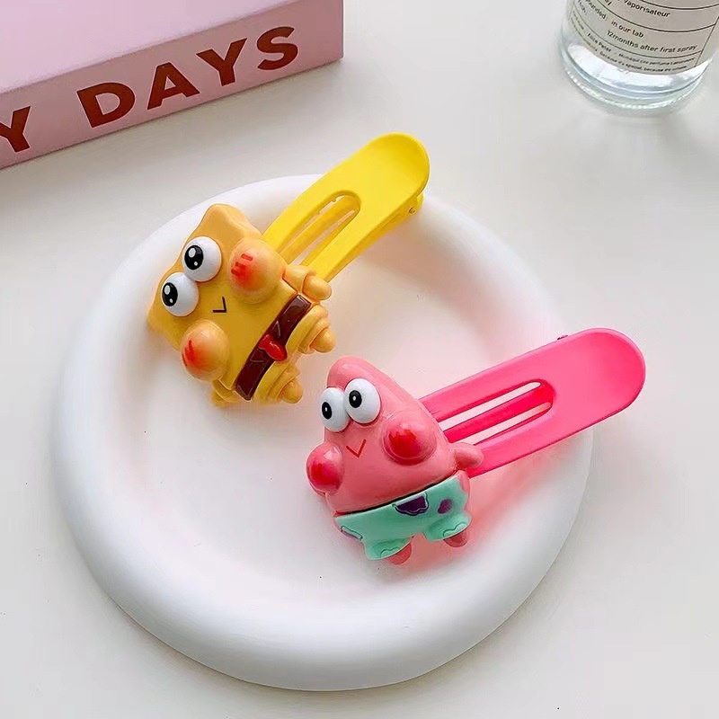 Kẹp Tóc Bên Hông Họa Tiết SpongeBob Dễ Thương 2023