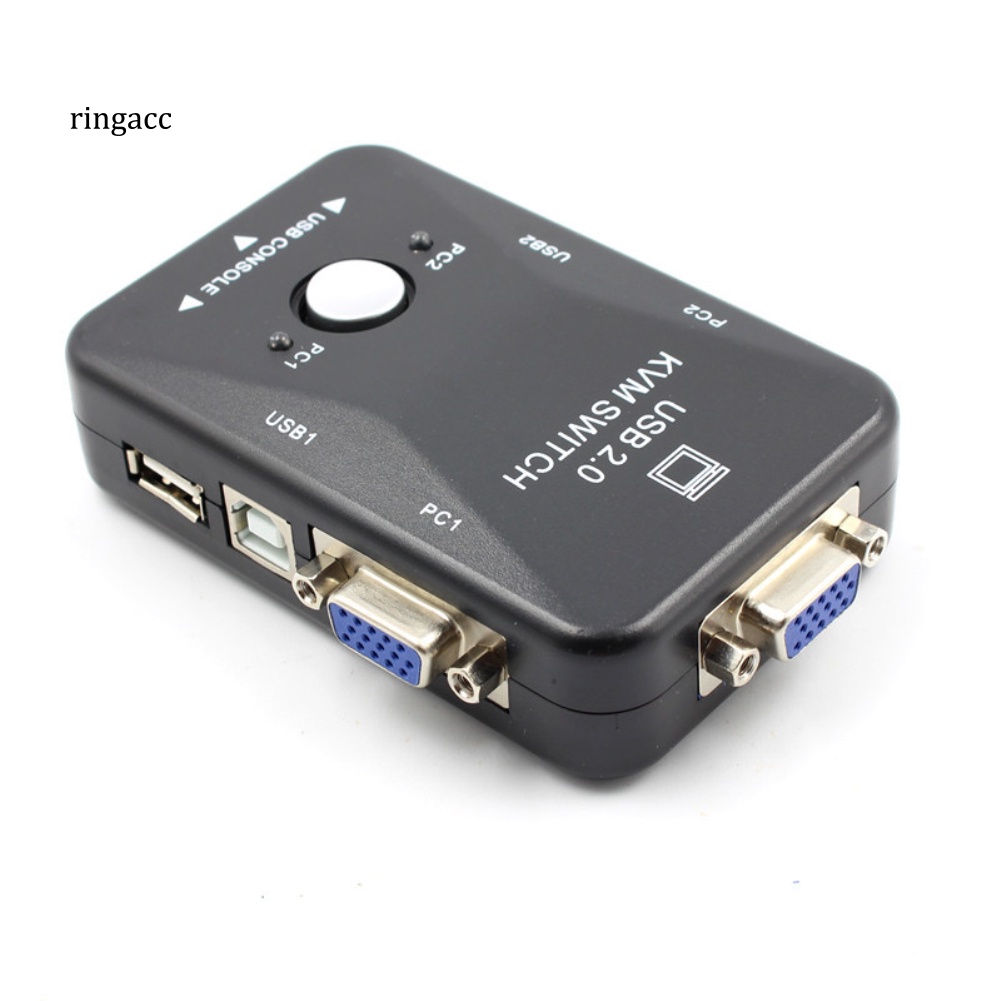 Hộp Chuyển Đổi RGA 2 Cổng USB VGA KVM Cho Chuột Và Bàn Phím Máy Tính