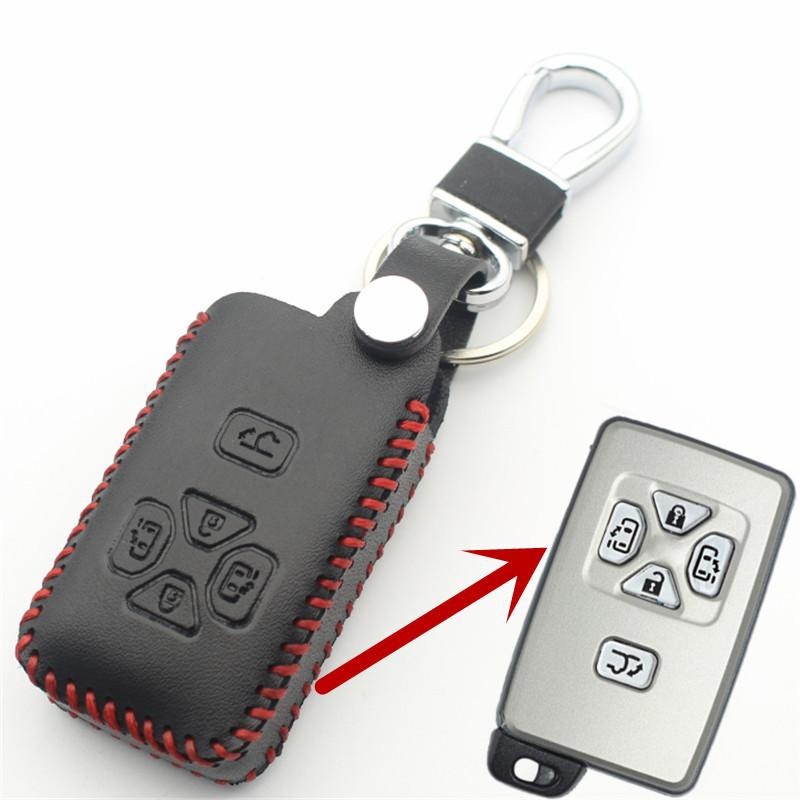 Bao Da Bảo Vệ Chìa Khóa Thông Minh 5 Nút Bấm Cho Xe Hơi Toyota Reiz / avalon / previa / alphard / prius L77
