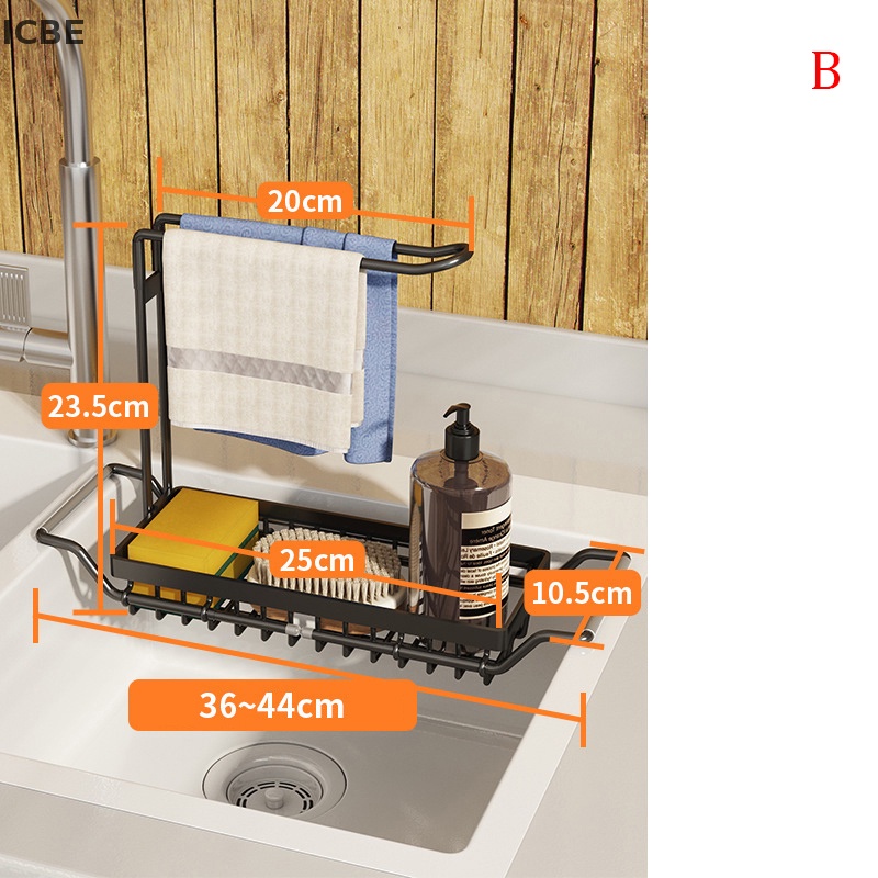 Giá Đỡ Miếng Rửa Chén Bằng Thép Không Gỉ Có Thể Mở Rộng Tiện Lợi
