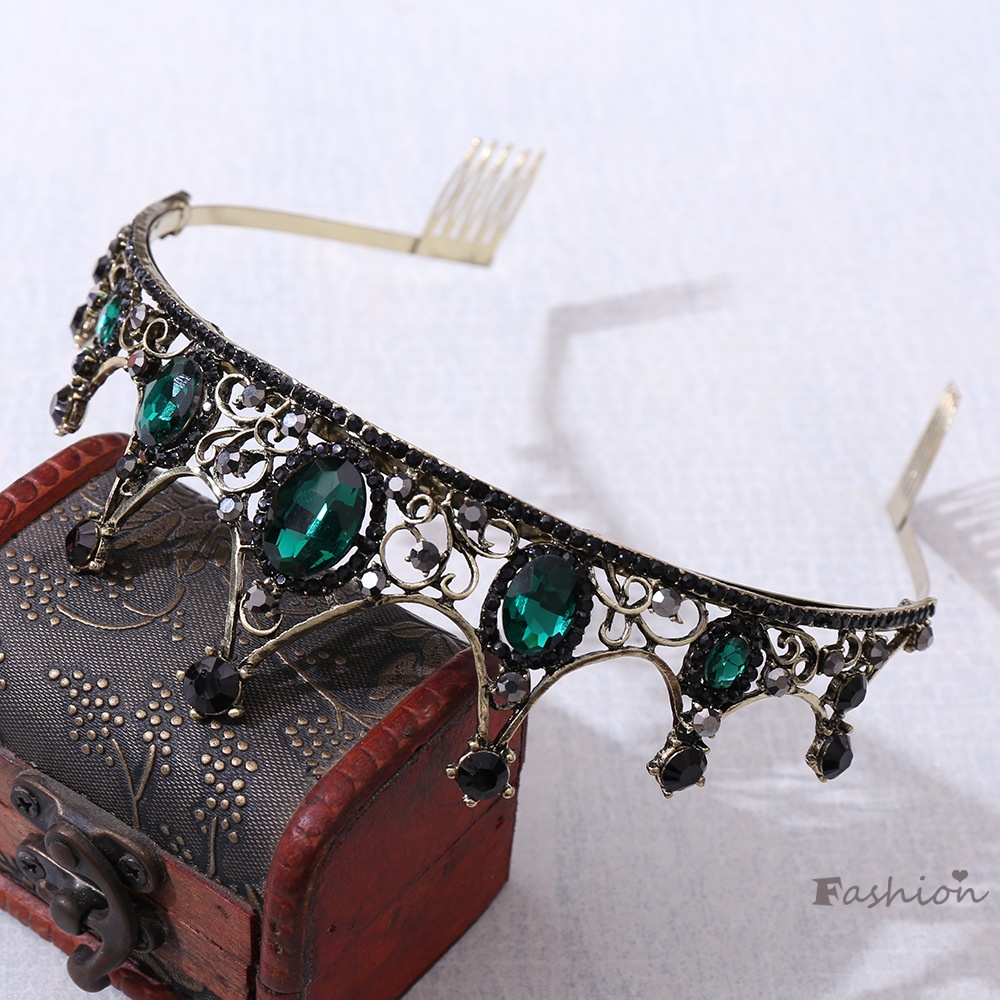 Vương Miện Hợp Kim Phong Cách Retro Cho Cô Dâu