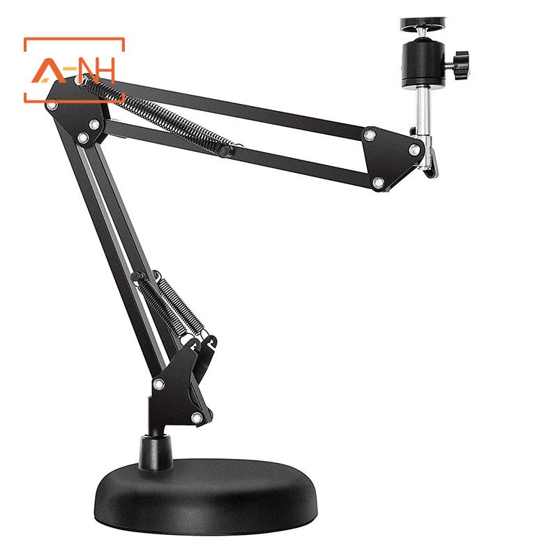 Giá đỡ Webcam cho hệ thống treo máy tính để bàn Boom Chân đế kéo với đế tròn được nâng cấp cho máy tính xách tay Logitech