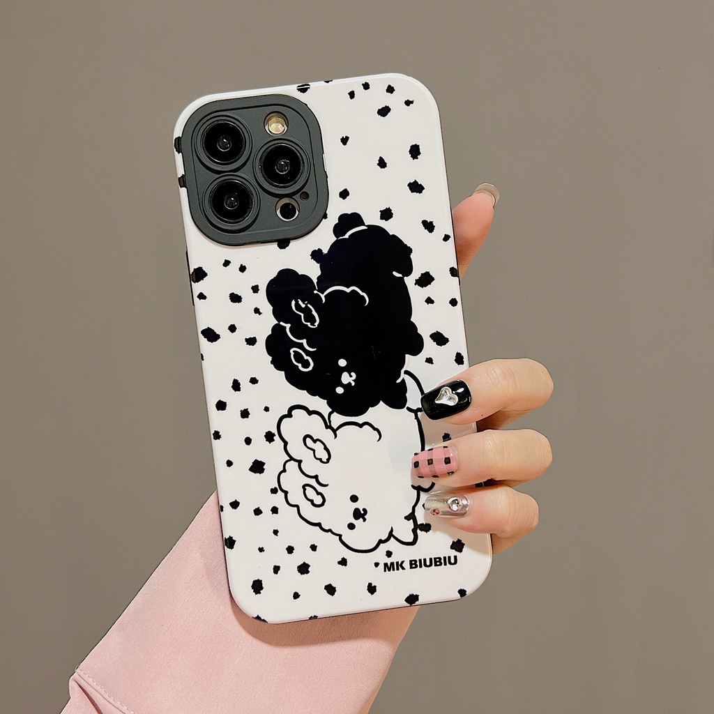 Ốp Điện Thoại PC Cứng In Hình Thỏ Hoạt Hình Dễ Thương Cho iPhone 11 13 12 14 Pro Max