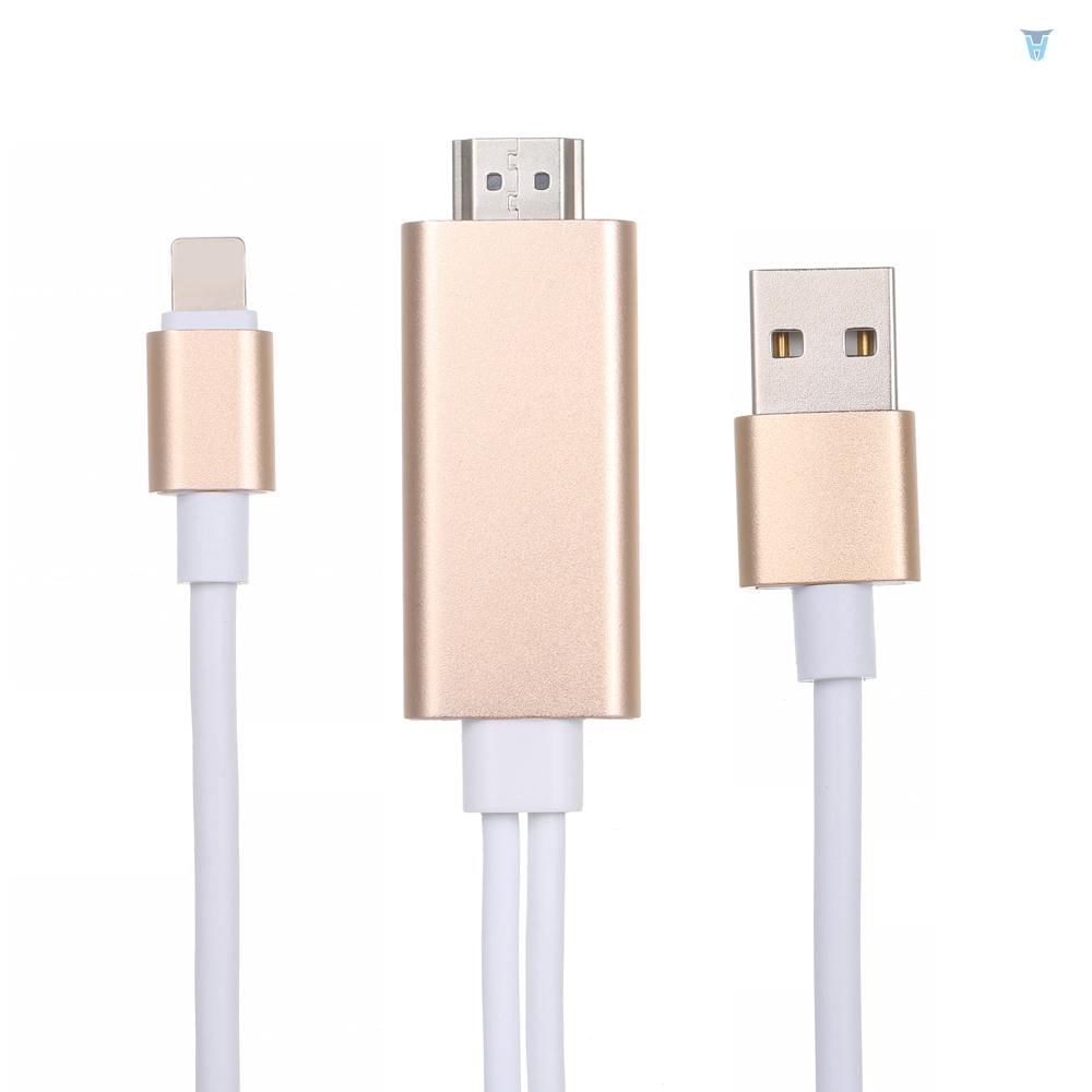 Cáp SạC ĐiềU HợP Giao Diện TV AV KèM Phụ KiệN Cho i-Phone 7 / 7 / Plus / 6S / 6 / Plus / 5S / 5