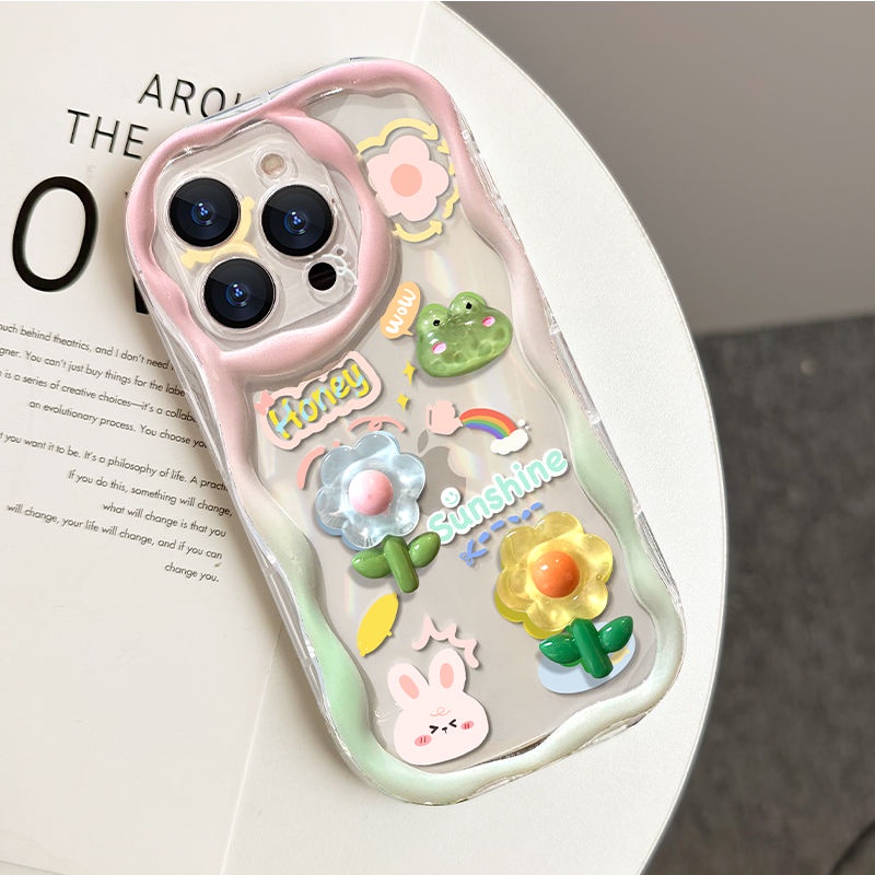 Ốp Điện Thoại Họa Tiết Hoa Dễ Thương Dành Cho iPhone 14 Pro Max 11 12 13 Pro Max Xs Xr 7 8 Plus X Se 6 6S Plus