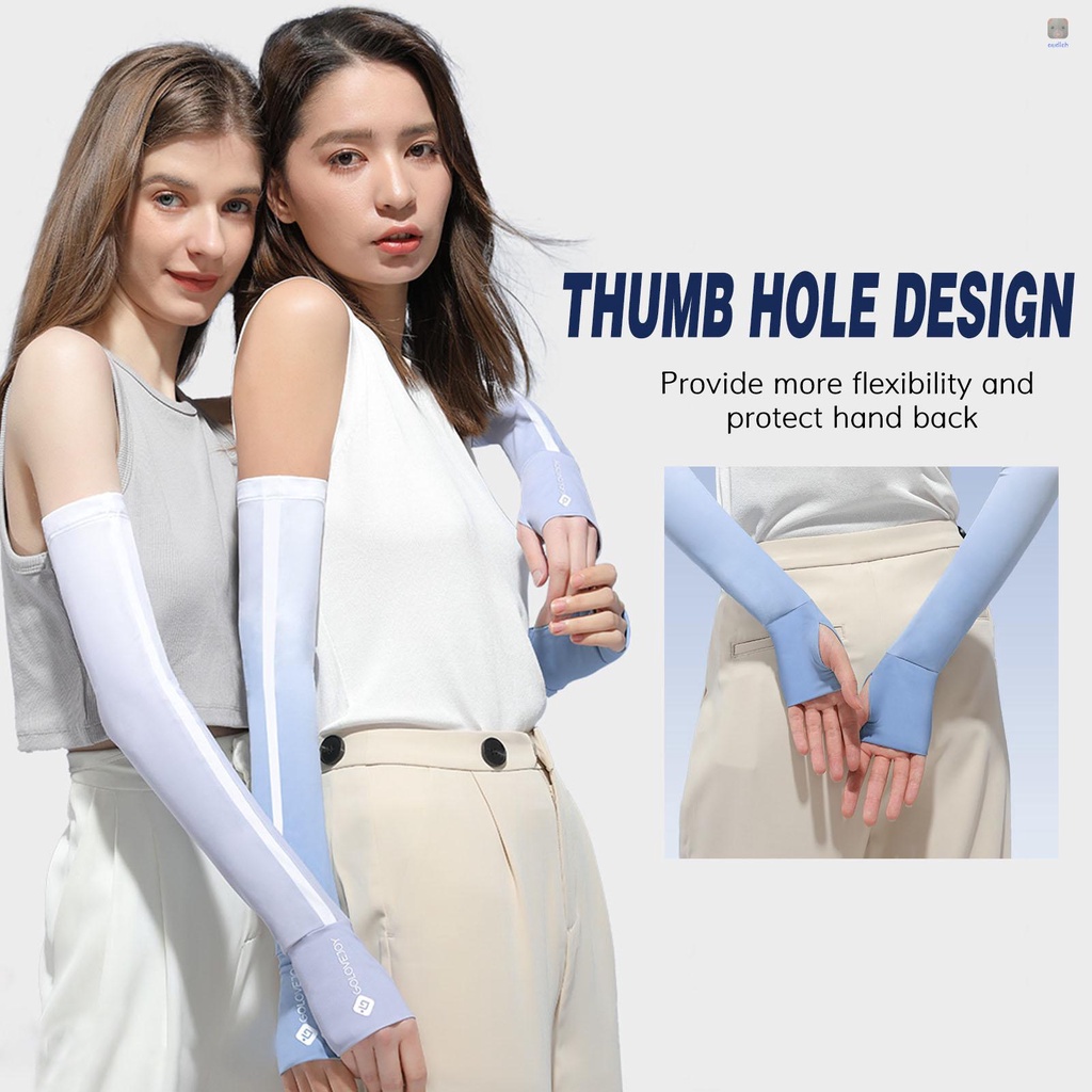 Găng Tay Chống Nắng UV Có Lỗ Ngón Tay Cái Bảo Vệ Khi Lái Xe Golf