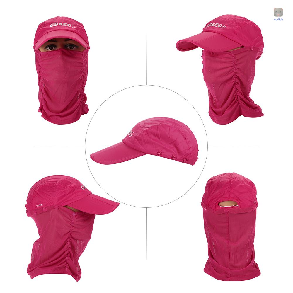 Mũ Chống Nắng Có Tấm Che Mặt Và Cổ Có Thể Tháo Rời Cho Hoạt Động Ngoài Trời