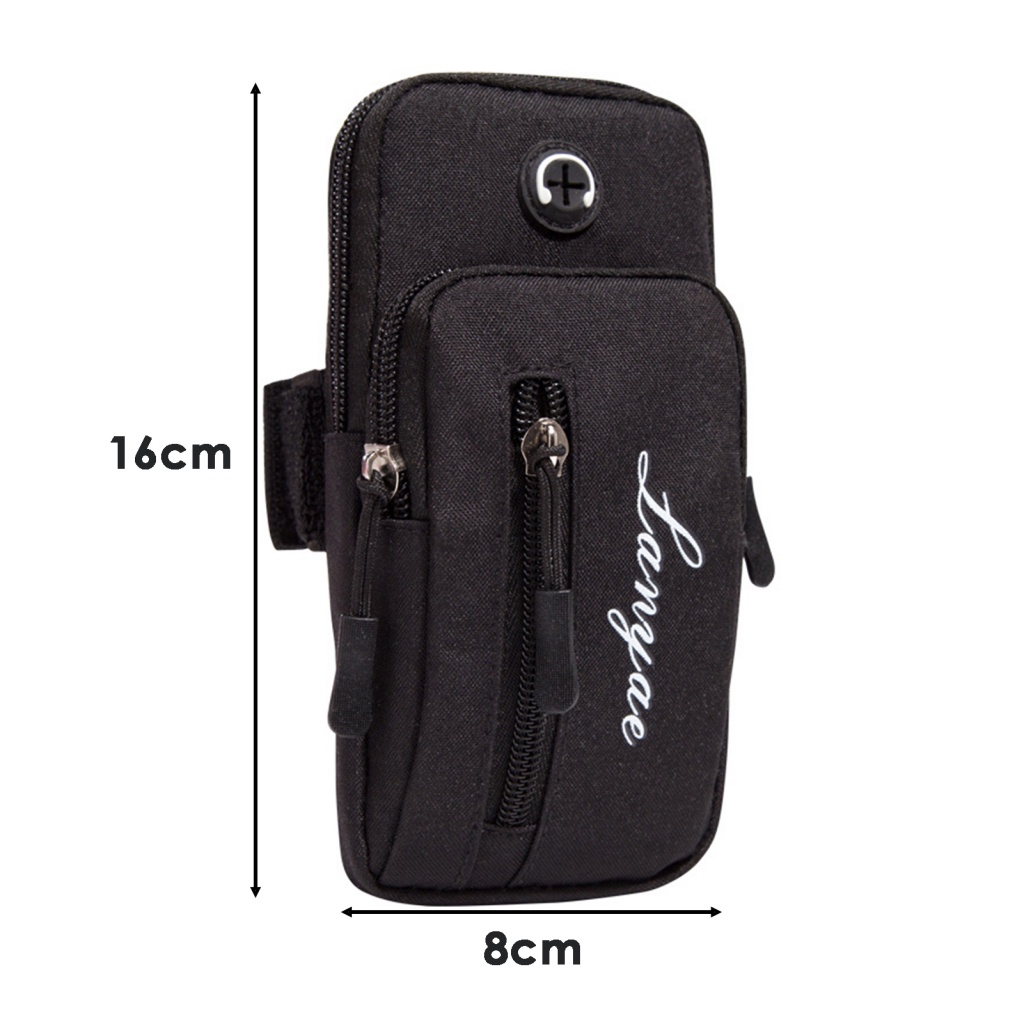 Túi Đựng Điện Thoại Đeo Cánh Tay Có Khóa Kéo Đa Năng Chống Văng Cho giaur1.br