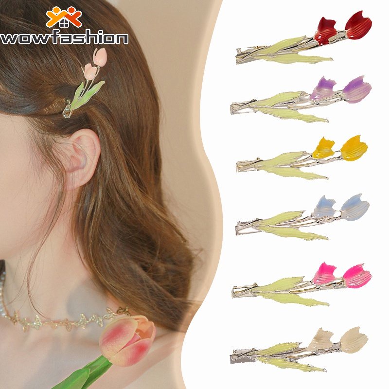 Kẹp TóC HìNh Hoa Tulip Dễ Thương ThờI Trang Cho Nữ