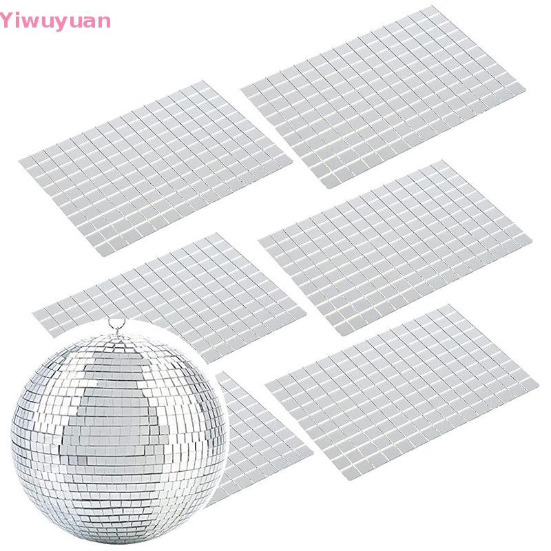 Miếng Dán Tường Trang Trí Tráng Gương Bằng Acrylic 5x5mm DIY Mới