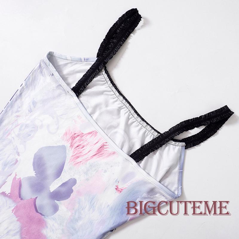 Đầm Ôm Không Tay In Họa Tiết Hoạt Hình Thời Trang Mùa Hè Dành Cho Nữ