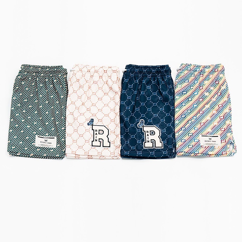 Quần Short Thể Thao Bóng Rổ Phối Lưới Thoáng Khí Nhanh Khô Thời Trang Unisex