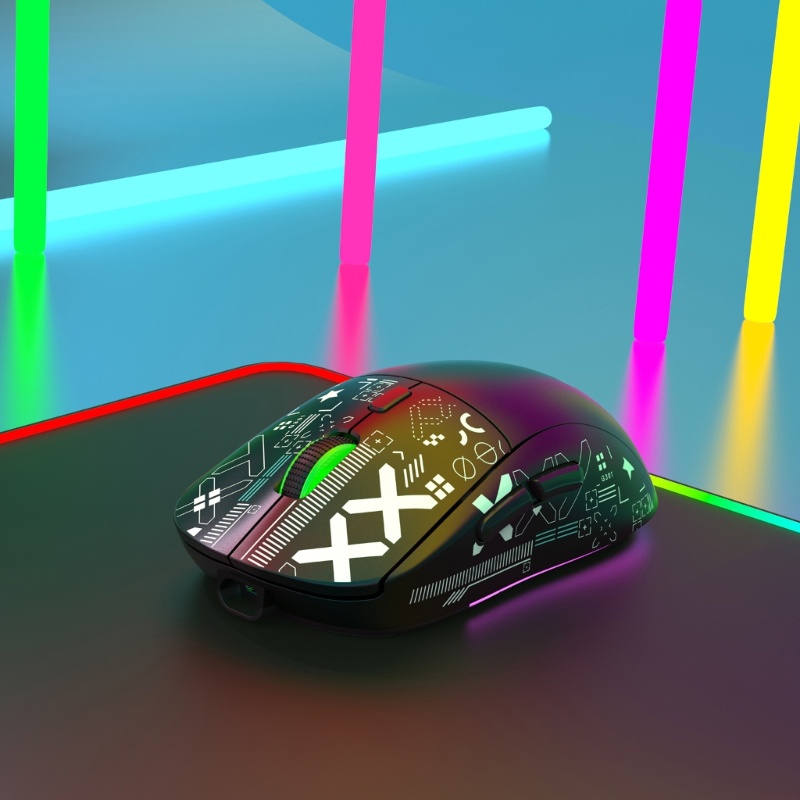 Chuột không dây 2 4GHz Cảm Biến Ánh Sáng Xanh 3600DPI