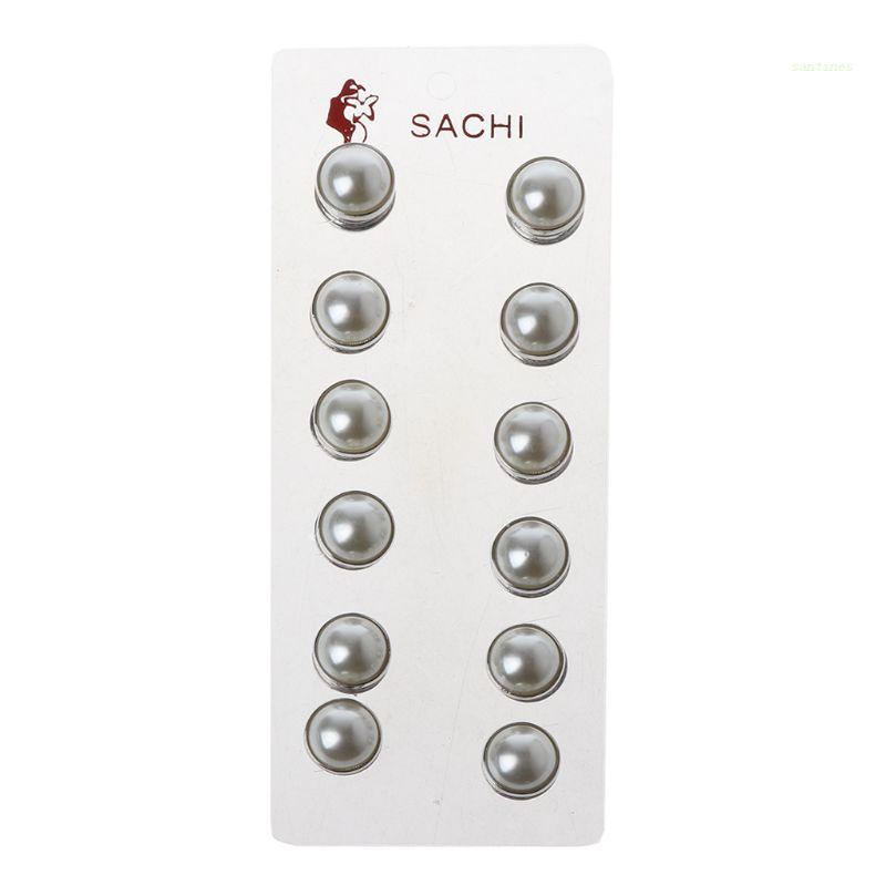 Set 12 Ghim Cài Áo Đính Ngọc Trai Giả Thời Trang Cho Phụ Nữ Hồi Giáo