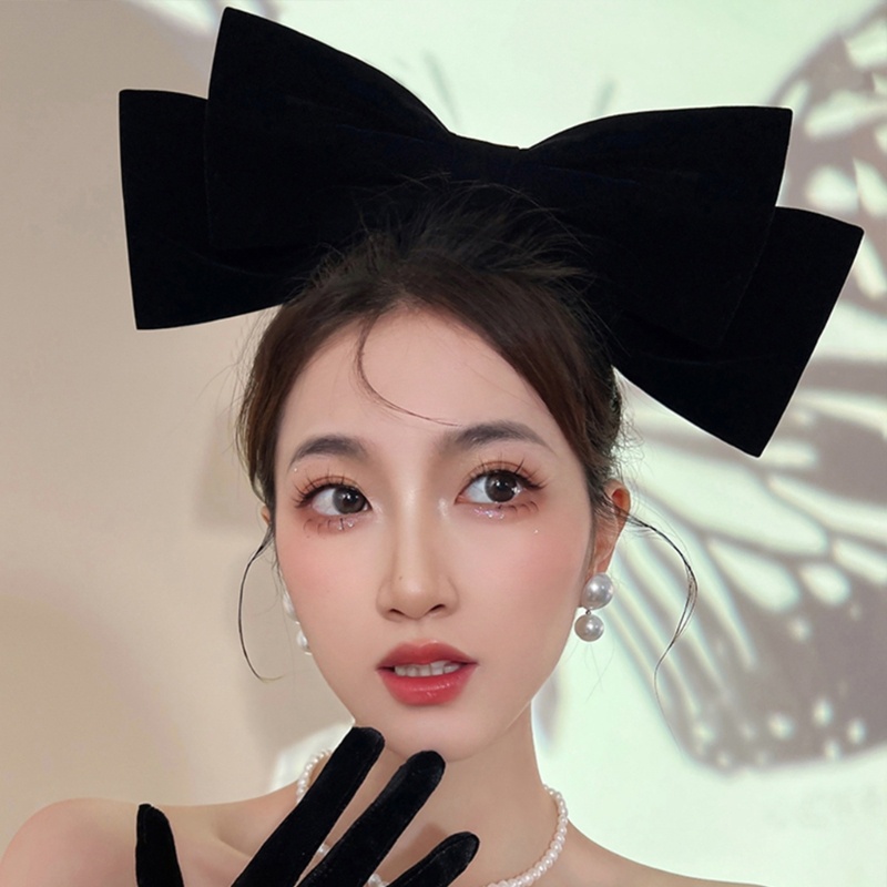 Kẹp Tóc Hình Nơ Cỡ Lớn Chống Trượt Thời Trang Xuân Hè Cho Thanh Thiếu Niên