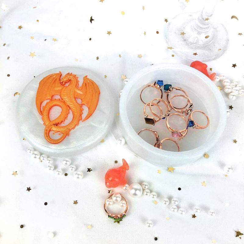 Khuôn Nhựa Hình Tròn Có Nắp Đậy Dùng Làm Đồ Trang Sức