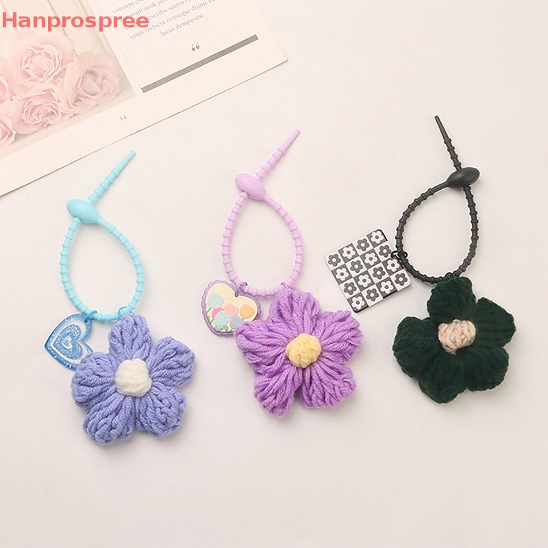 Hanprospree > Móc Khóa Hình Hoa Đan Len Dễ Thương Sáng Tạo Trang Trí Túi Xách