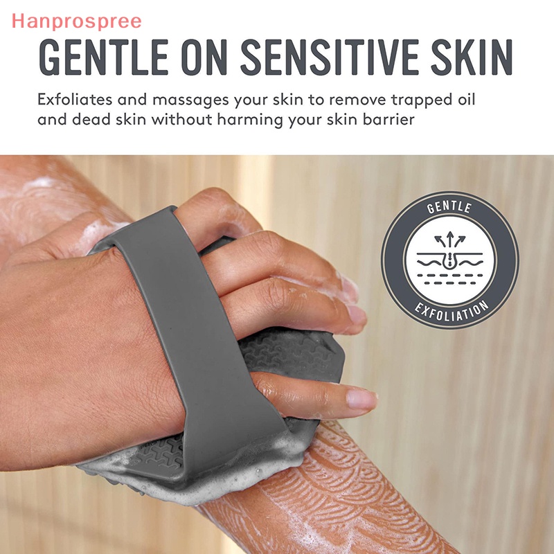 1 Bàn Chải Silicone Chà Cơ Thể Hình Đa Giác Tiện Dụng