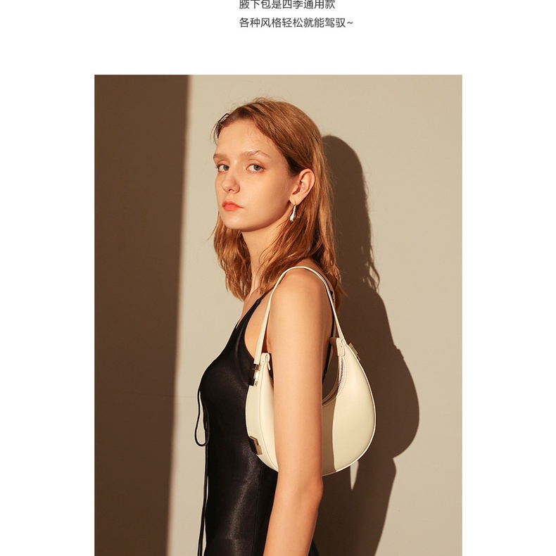 Túi Đeo Một Bên Vai Một Nửa Hình Bán Nguyệt Phong Cách Mới Cho Nữ