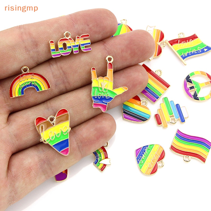 Set 20 Mặt Dây Chuyền / Bông Tai / Vòng Tay DIY Hình Trái Tim / Giọt Nước Mưa