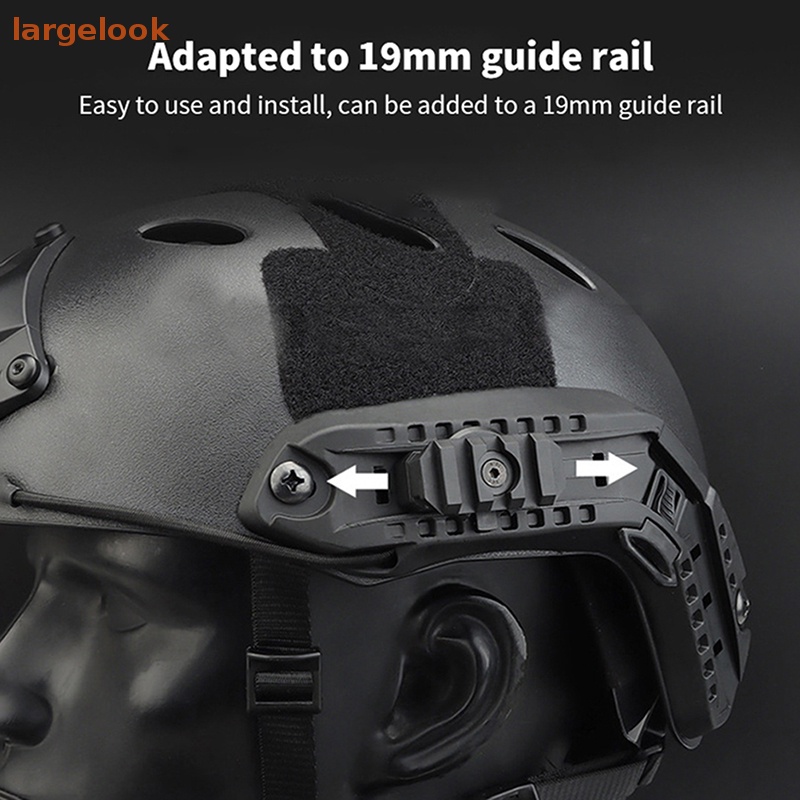 1 Cặp Giá Đỡ Gắn Mũ Bảo Hiểm Xoay 360 Độ Có Thể Điều Chỉnh Kích Thước 19mm