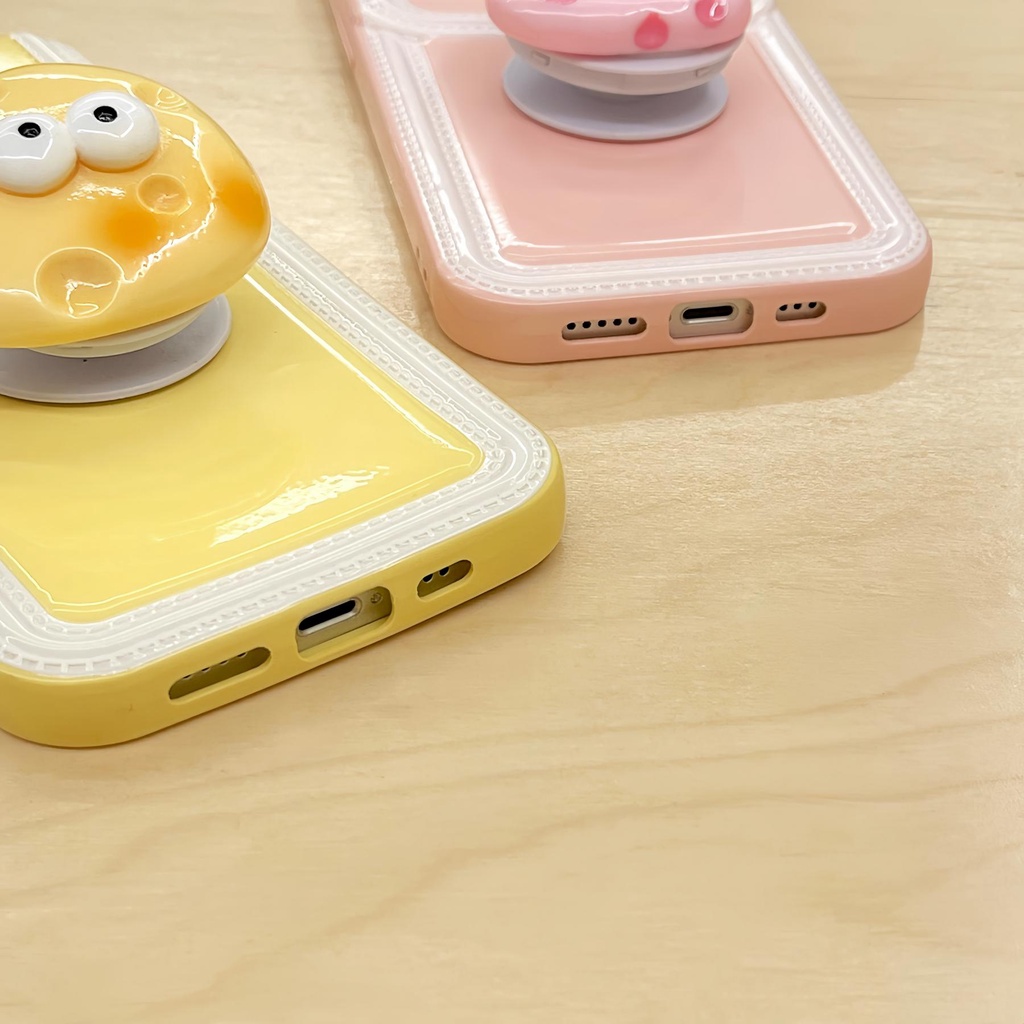 Ốp Điện Thoại tpu Dẻo Màu Sắc Ngọt Ngào Kèm Ngăn Đựng Thẻ &amp; Giá Đỡ Đứng Độc Đáo Cho iPhone 14 13 12 11 PRO MAX