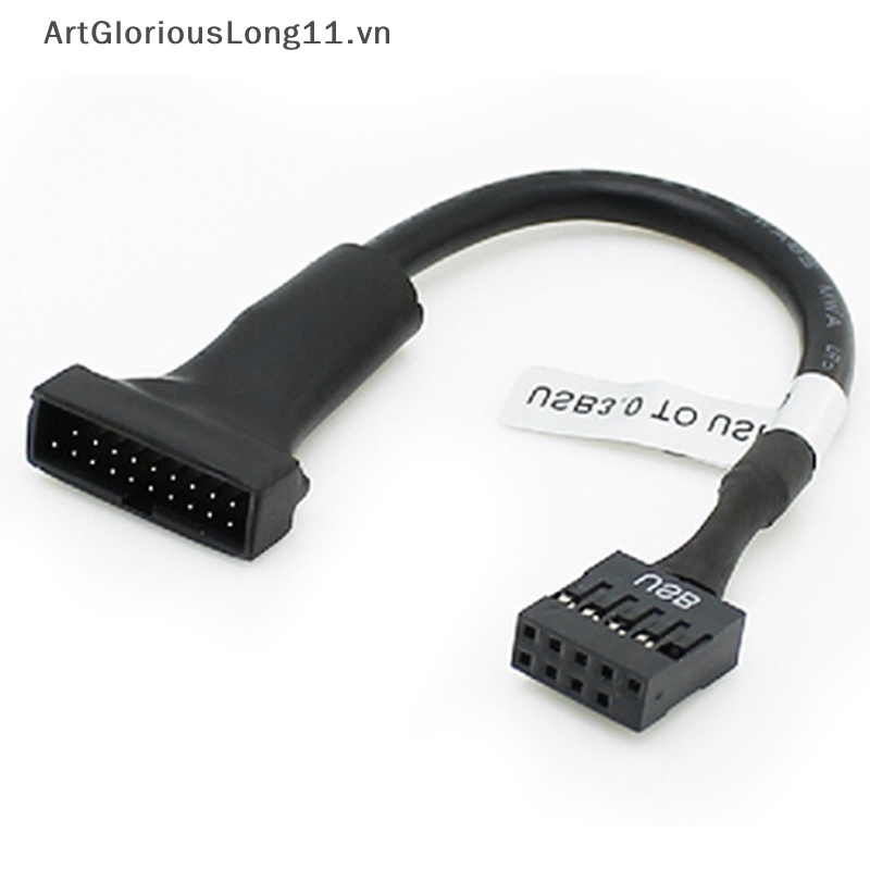 Cáp Chuyển Đổi Bo Mạch Chủ Từ 19 / 20 Pin USB 3.0 Female Sang 9 Pin USB 2.0 Male