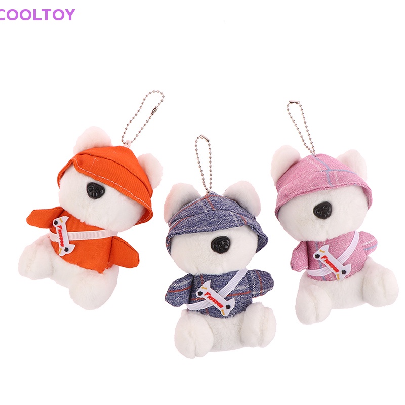 Đồ chơi nhồi bông Hình Chú Chó Dễ Thương 14CM Trang Trí Móc Khóa / Ba Lô / Túi Xách