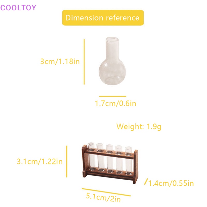 1 Bộ Ống Nghiệm Tỷ Lệ 1: 6 Dùng Trang Trí Nhà Búp Bê