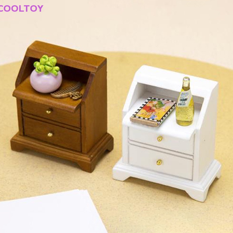 Tủ Ngăn Kéo Để Bàn Trang Trí Nhà Búp Bê Tỉ Lệ 1 / 12 DIY