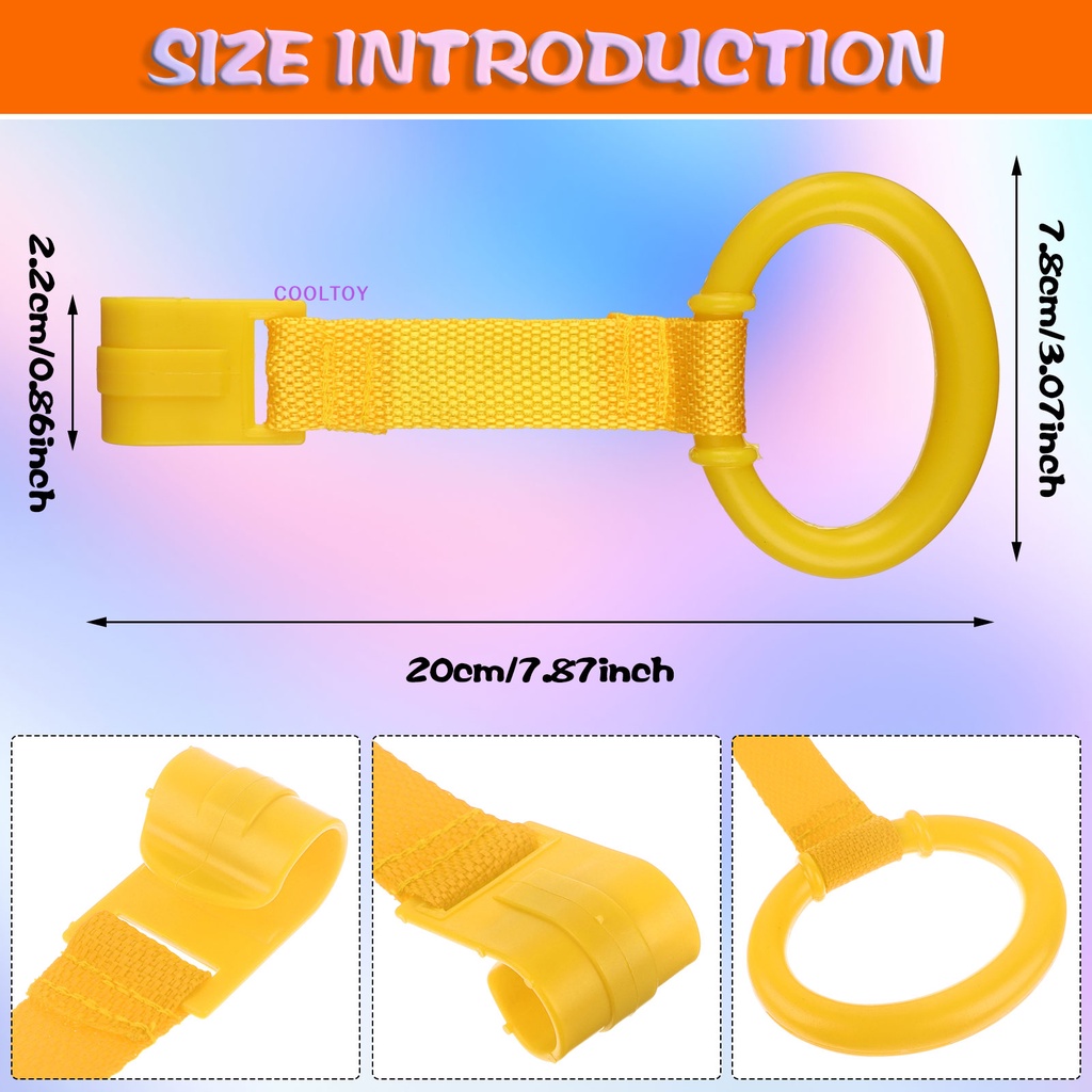 Set 16 Vòng Kéo Gắn Nôi Em Bé 4 Màu Sắc Đa Dạng