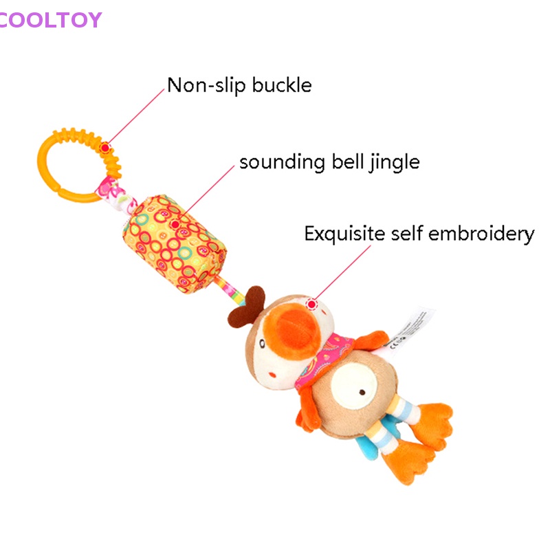 Cooltoy Đồ Chơi Treo Xe Đẩy Em Bé Hình Thú Hoạt Hình Nhồi Bông Chất Lượng