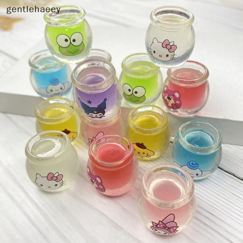 Bộ 3 Mô Hình Chậu Mật Ong Hoạt Hình Mini Phát Sáng Độc Đáo Dùng Làm Trang Sức Thủ Công