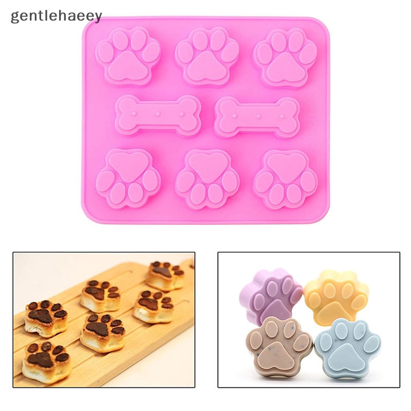 1 Khuôn Silicone Làm Bánh Hình Xương Chó 3D DIY