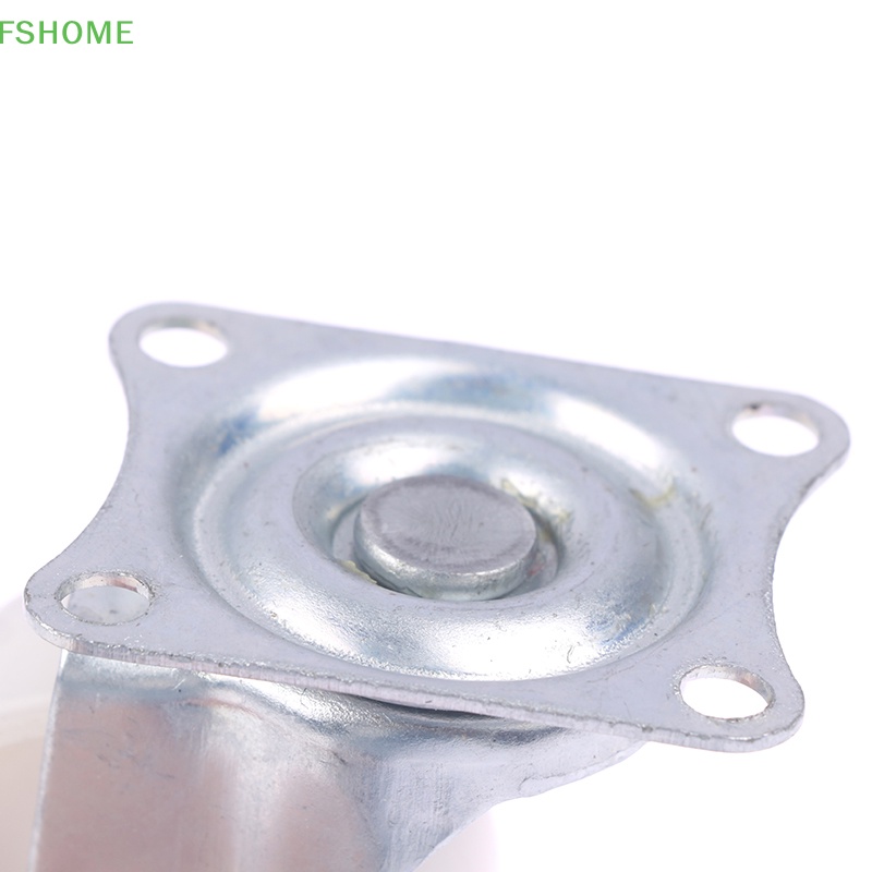 Bộ 4 Bánh Xe Lăn Kép Bằng Nhựa PP Màu Trắng Thông Dụng Cho Ghế / Đồ Nội Thất Mới