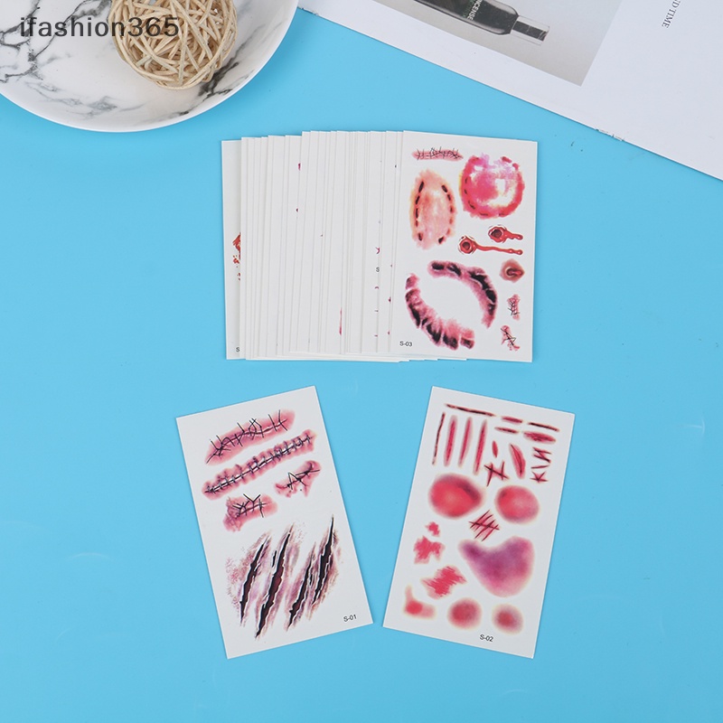 Sticker Vết Thương Giả Chống Thấm Nước Dùng Hóa Trang Halloween ifashion365