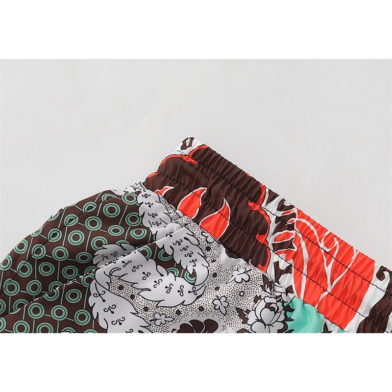 Quần Short Lưng Thun Ống Rộng In Họa Tiết Hoa VAL8887EN Cho Nam Nữ