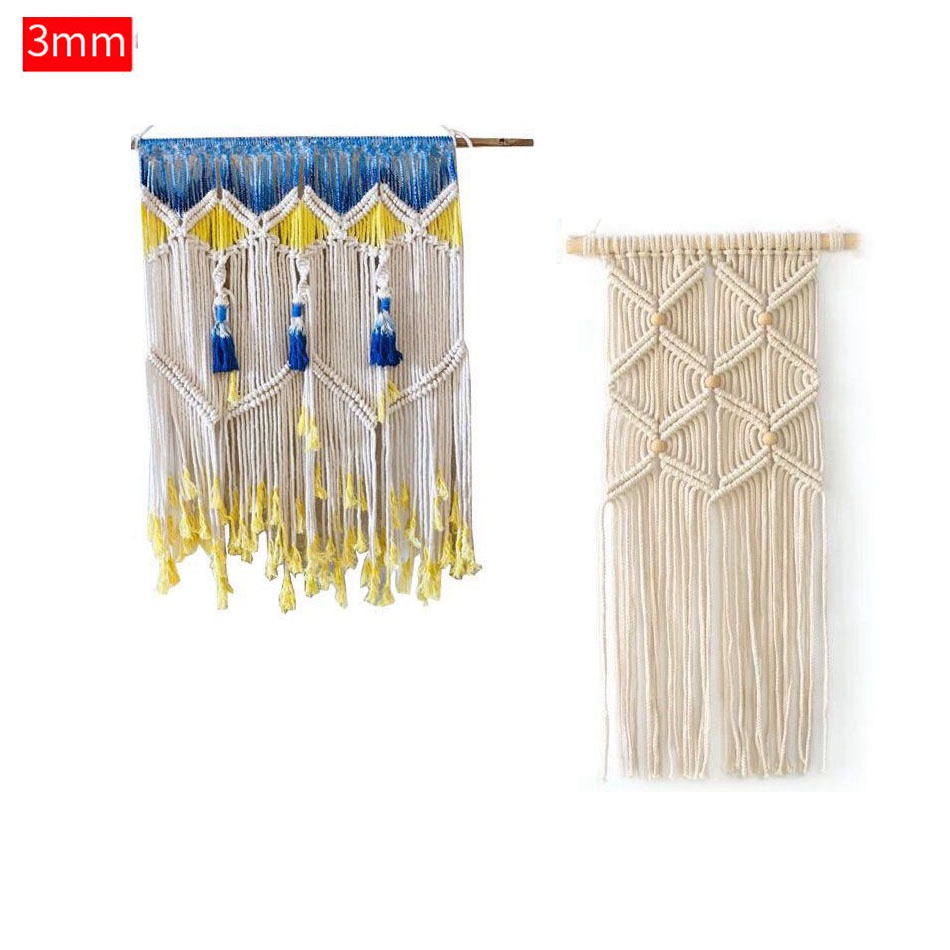 Cuộn Dây Cotton 1 / 2 / 3 / 4 / 5 / 6 / 8 / 10mm Dùng Làm Đồ Trang Sức Thủ Công