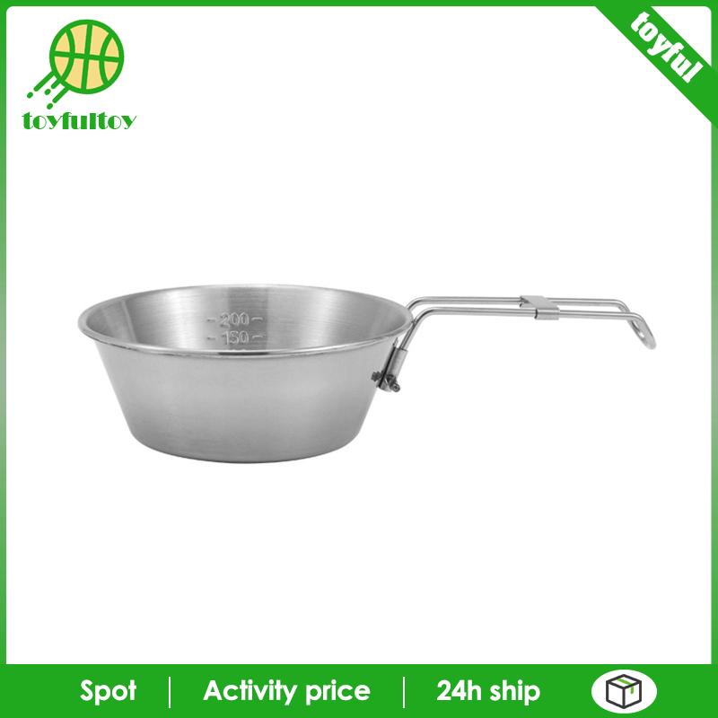 Bát Ăn 300ml Có Tay Cầm Thiết Kế Gấp Gọn Tiện Dụng Mang Theo Du Lịch / Dã Ngoại