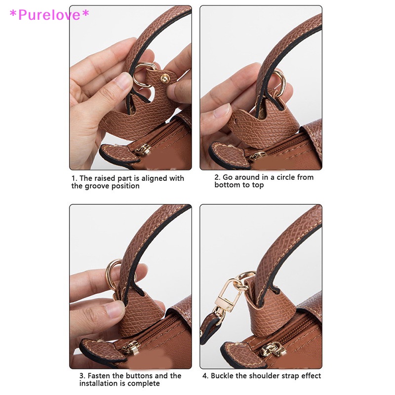 LONGCHAMP Dây Đeo Túi Xách Mini Bằng Da Thật Cao Cấp Mới