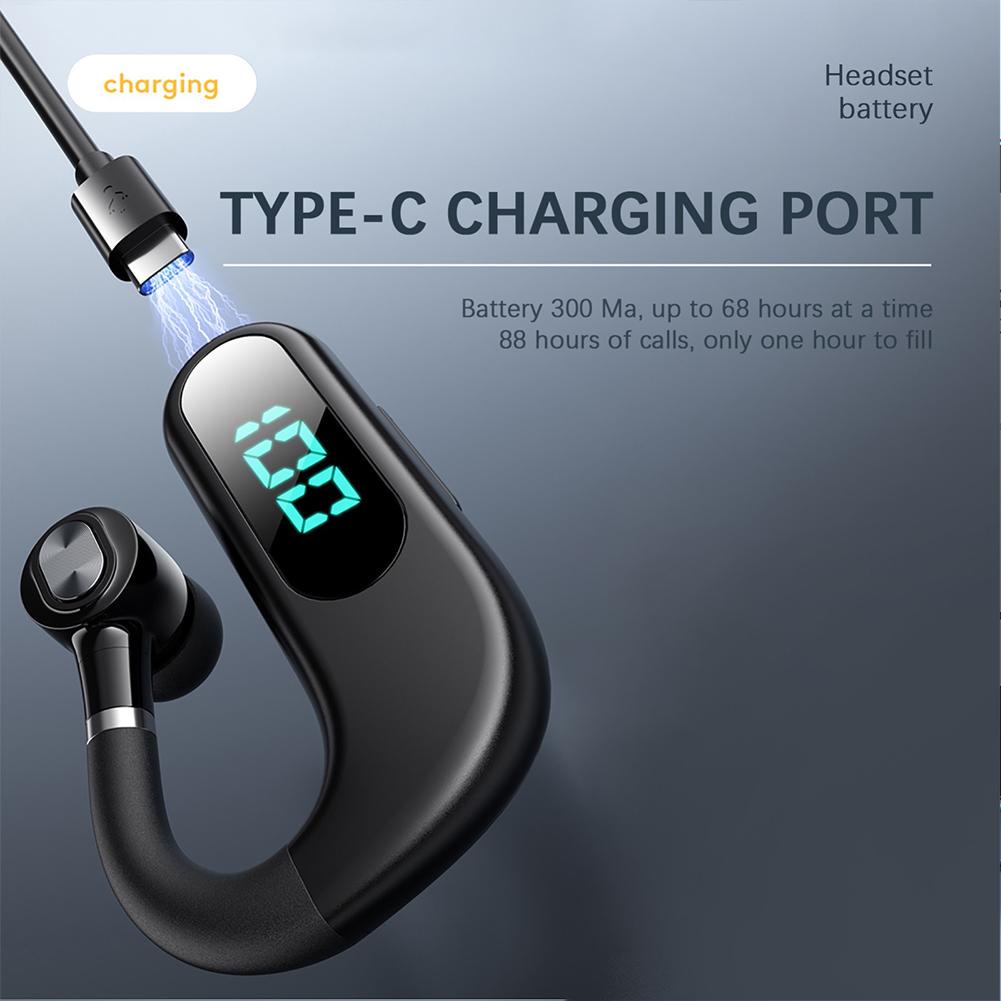 Tai Nghe Treo Vành Tai Bluetooth Không Dây V13 Chống Nước Giảm Tiếng Ồn Có Màn Hình Led