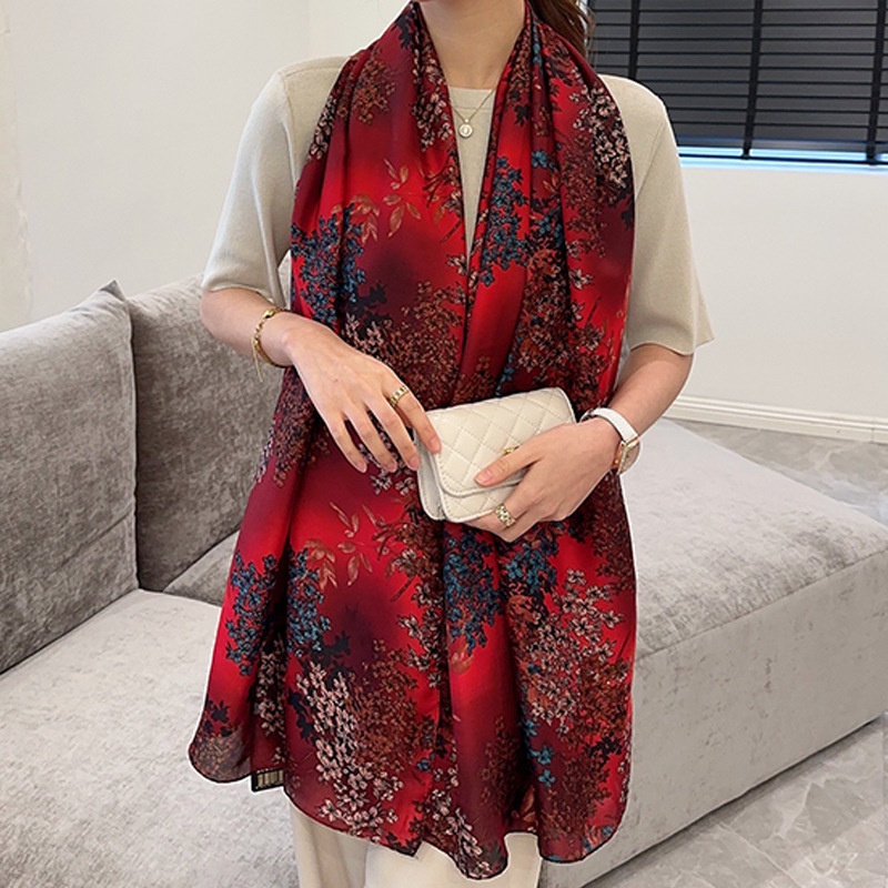 Khăn Choàng Cổ Kích Thước Lớn 180X90Cm In Họa Tiết Sang Trọng Thời Trang Cho Nữ
