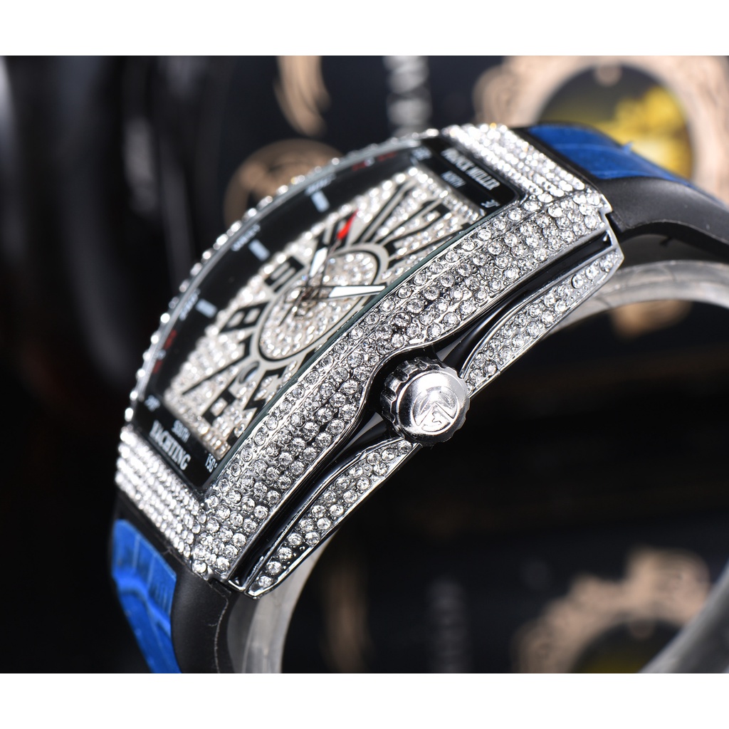Đồng Hồ Franckmuller Tonneau Dây Da Chống Thấm Nước Phong Cách Cổ Điển Cho Nam
