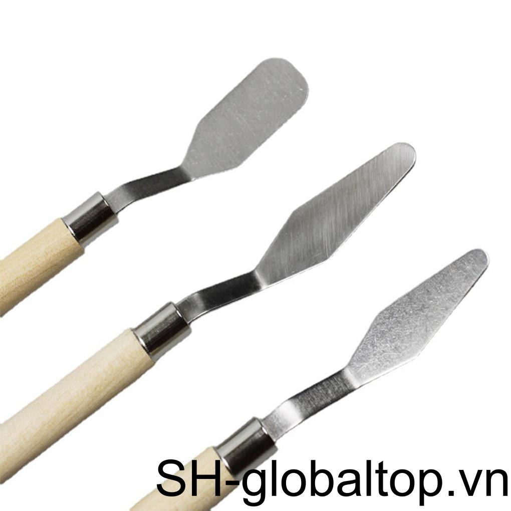 Xẻng Trộn Màu Vẽ Tranh Sơn Dầu Bằng Thép Không Gỉ Chuyên Nghiệp