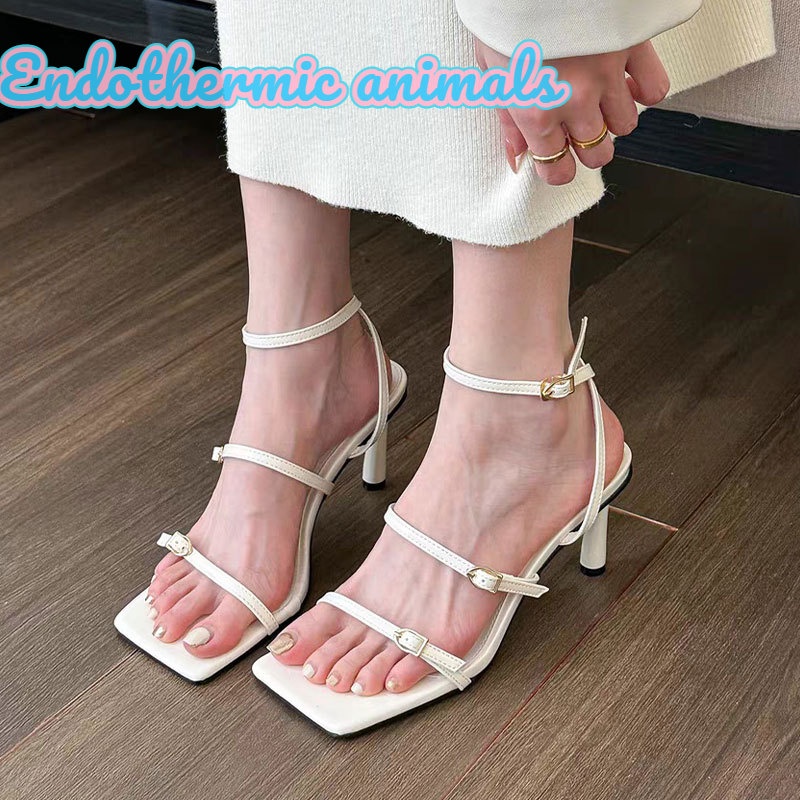 Xăng đan Cao Gót Mũi Vuông Thời Trang Dành Cho Nữ